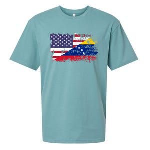 American Venezuela Flag Funny Gift Sueded Cloud Jersey T-Shirt