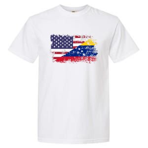 American Venezuela Flag Funny Gift Garment-Dyed Heavyweight T-Shirt