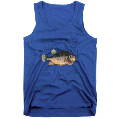 Aesthetic Vintage Fish Illustration For Unique Fishing Dad Gift Tank Top