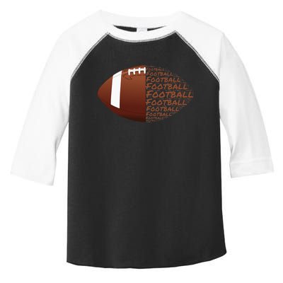 Awesome Vintage Football Quarterback Offensive Player Toddler Fine Jersey T-Shirt