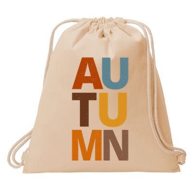 Autumn Vintage Fall Drawstring Bag