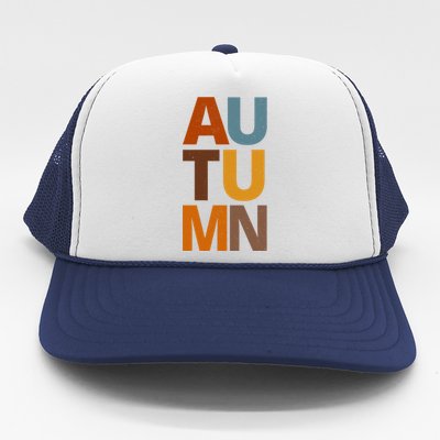 Autumn Vintage Fall Trucker Hat