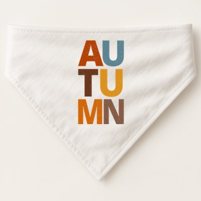 Autumn Vintage Fall USA-Made Doggie Bandana
