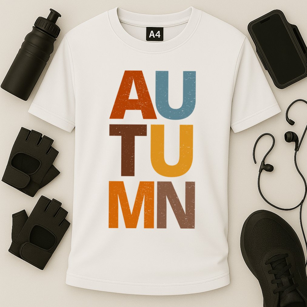 Autumn Vintage Fall Cooling Performance Crew T-Shirt