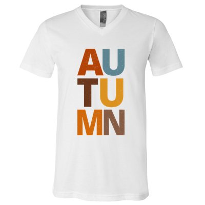 Autumn Vintage Fall V-Neck T-Shirt