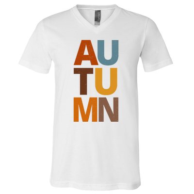 Autumn Vintage Fall V-Neck T-Shirt