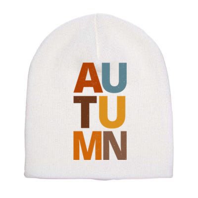 Autumn Vintage Fall Short Acrylic Beanie