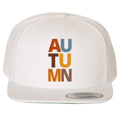 Autumn Vintage Fall Wool Snapback Cap