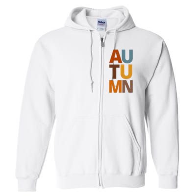 Autumn Vintage Fall Full Zip Hoodie