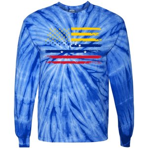 American Venezuela Flag Cute Gift Tie-Dye Long Sleeve Shirt