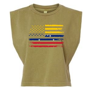 American Venezuela Flag Cute Gift Garment-Dyed Women's Muscle Tee