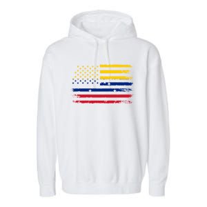 American Venezuela Flag Cute Gift Garment-Dyed Fleece Hoodie