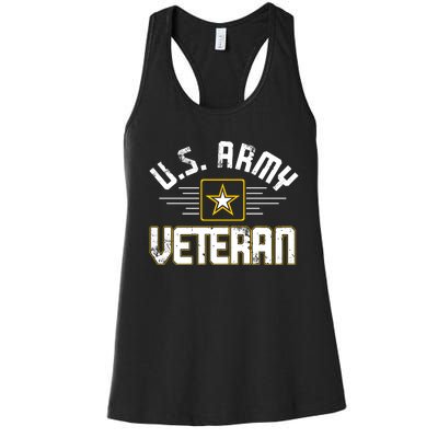 Army Veteran Flag Women's Racerback Tank