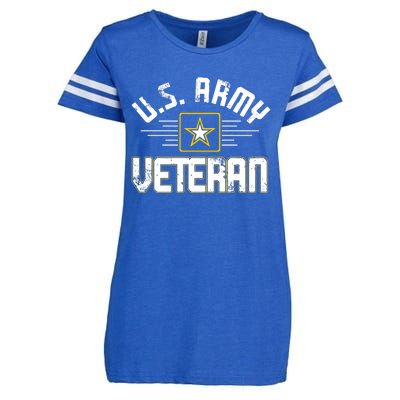 Army Veteran Flag Enza Ladies Jersey Football T-Shirt