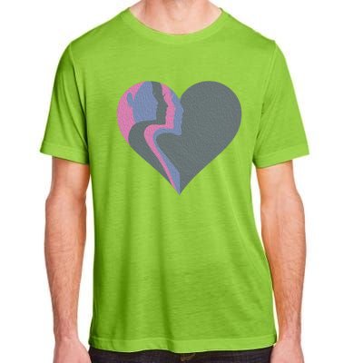 Anti Valentines Friends Galentines Day Female Profile Heart Gift Adult ChromaSoft Performance T-Shirt