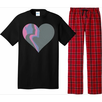 Anti Valentines Friends Galentines Day Female Profile Heart Gift Pajama Set