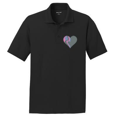 Anti Valentines Friends Galentines Day Female Profile Heart Gift PosiCharge RacerMesh Polo