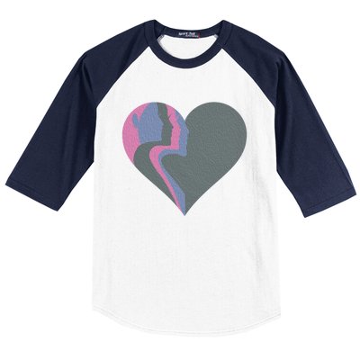 Anti Valentines Friends Galentines Day Female Profile Heart Gift Baseball Sleeve Shirt