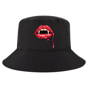 Awesome Vampire Fangs Lips Halloween Trick Or Treat Cool Comfort Performance Bucket Hat