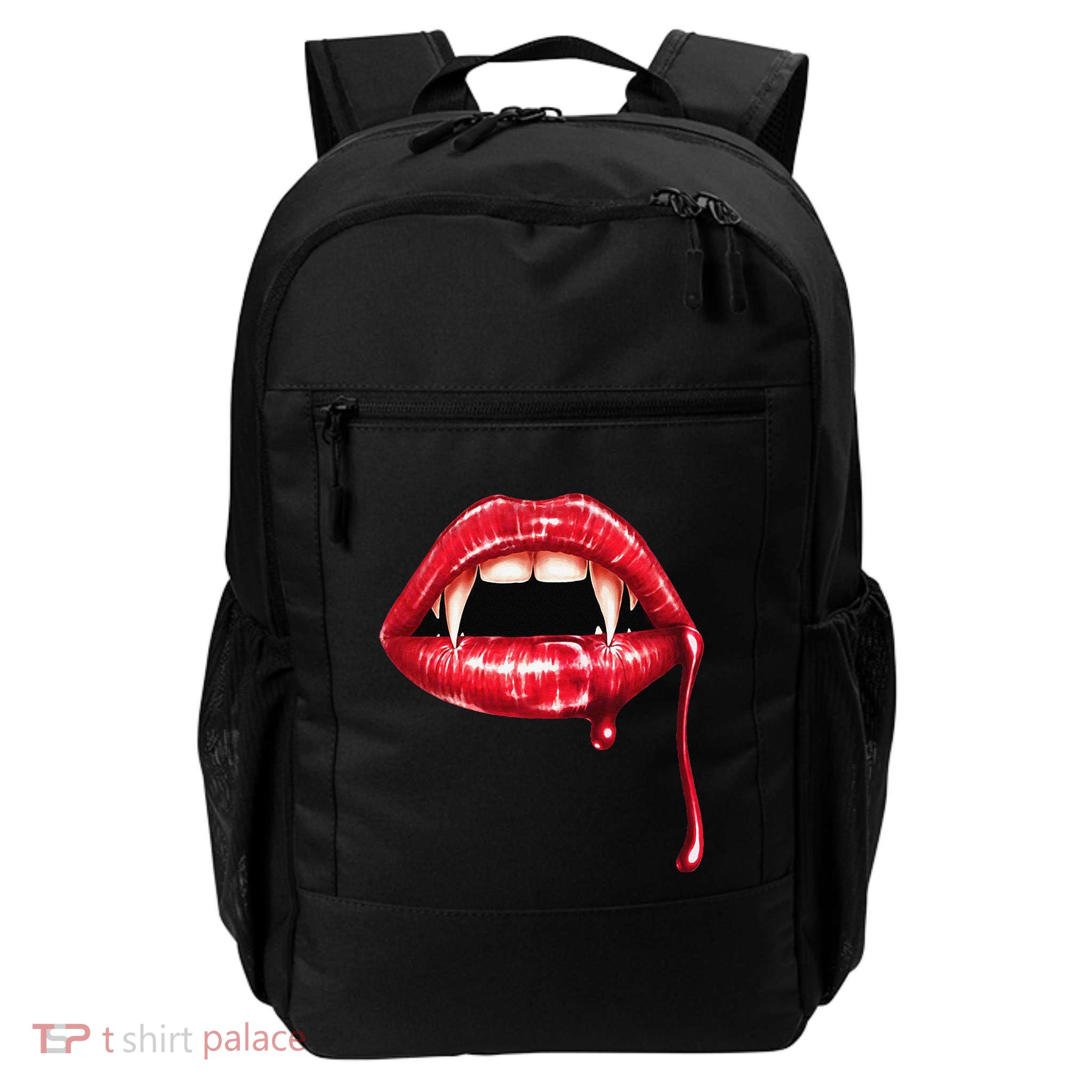 Awesome Vampire Fangs Lips Halloween Trick Or Treat Backpack