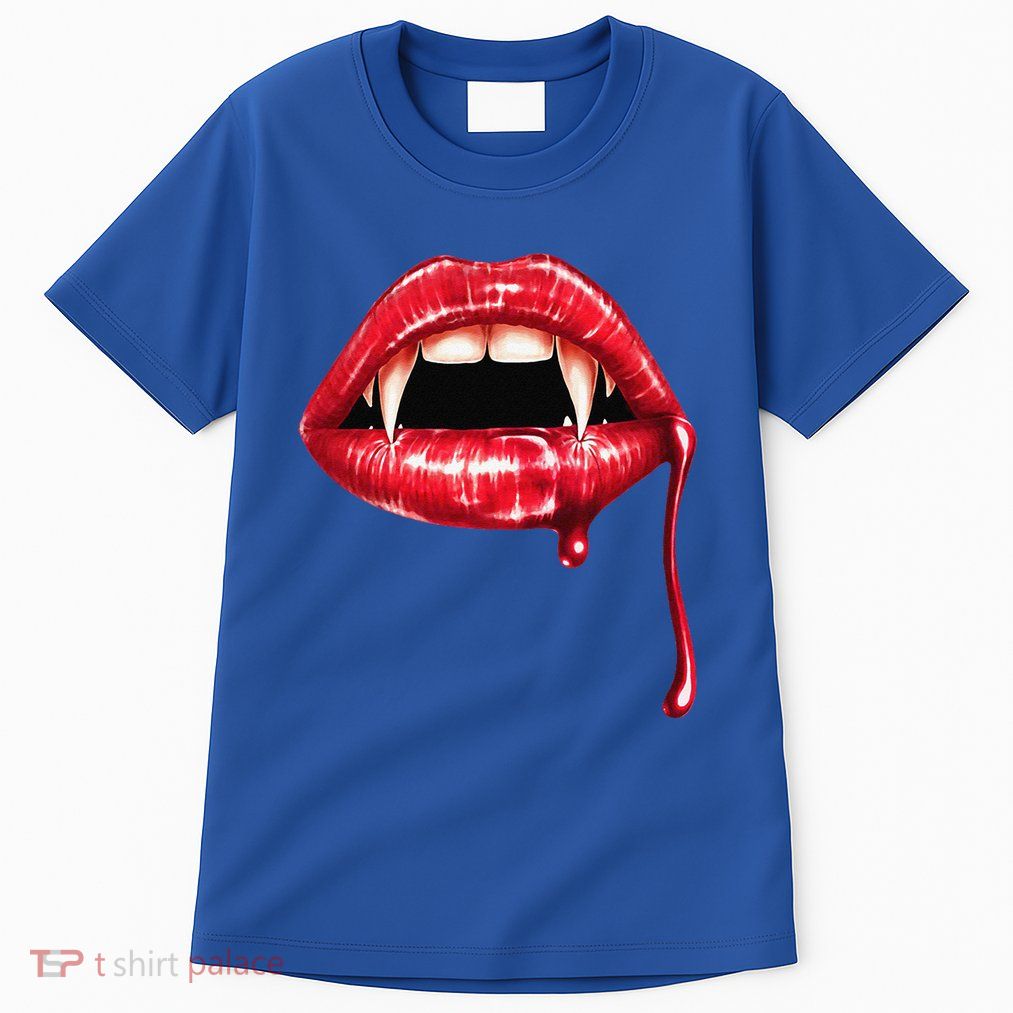 Awesome Vampire Fangs Lips Halloween Trick Or Treat Tall T-Shirt