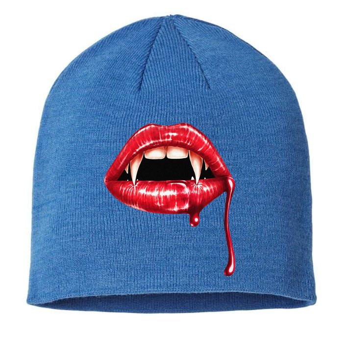 Awesome Vampire Fangs Lips Halloween Trick Or Treat Sustainable Beanie