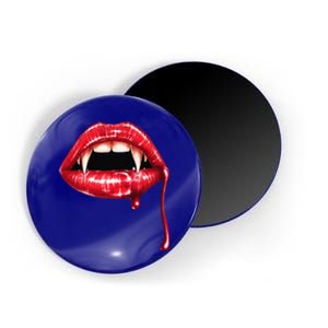 Awesome Vampire Fangs Lips Halloween Trick Or Treat Magnet