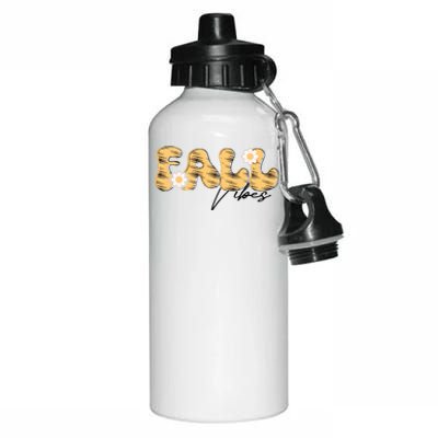 Autumn Vibes Graphic Illustration Aluminum Water Bottle 