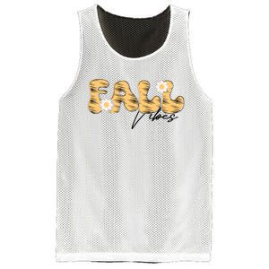 Autumn Vibes Graphic Illustration Mesh Reversible Basketball Jersey Tank