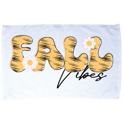 Autumn Vibes Graphic Illustration Microfiber Hand Towel