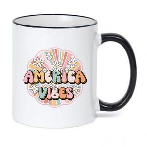 America Vibes Gift 11oz Black Color Changing Mug