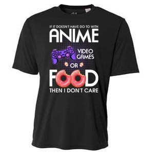 Anime Video Games And Food Lover Cooling Performance Crew T-Shirt