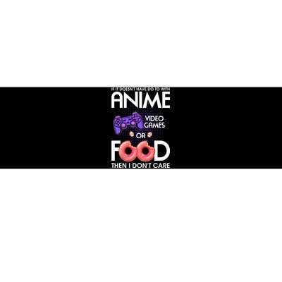 Anime Video Games And Food Lover Bumper Sticker