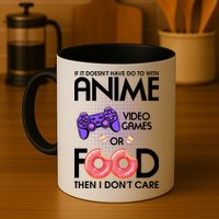 Anime Video Games And Food Lover Mug