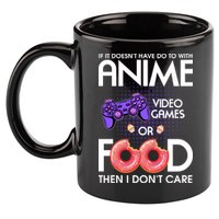 Anime Video Games And Food Lover 11oz C Handle Ceramic Mug