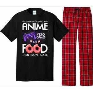 Anime Video Games And Food Lover Pajama Set