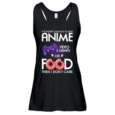 Anime Video Games And Food Lover Ladies Essential Flowy Tank