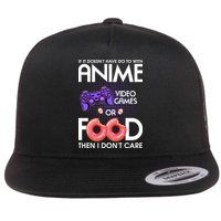 Anime Video Games And Food Lover Flat Bill Trucker Hat