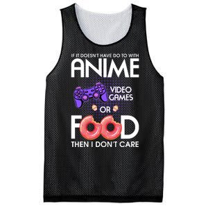 Anime Video Games And Food Lover Mesh Reversible Basketball Jersey Tank