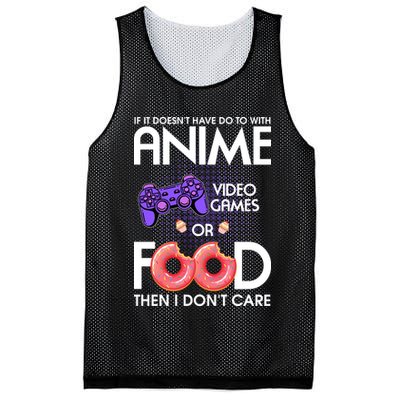 Anime Video Games And Food Lover Mesh Reversible Basketball Jersey Tank