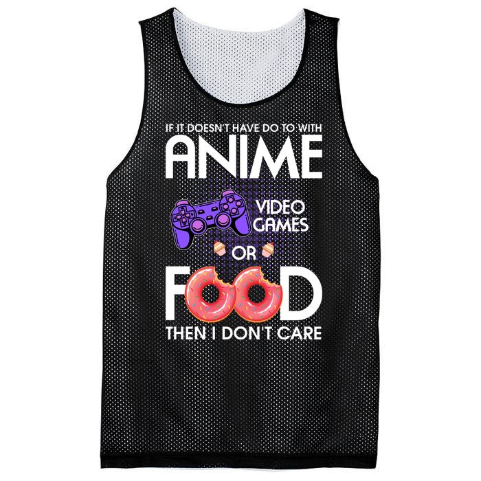 Anime Video Games And Food Lover Mesh Reversible Basketball Jersey Tank