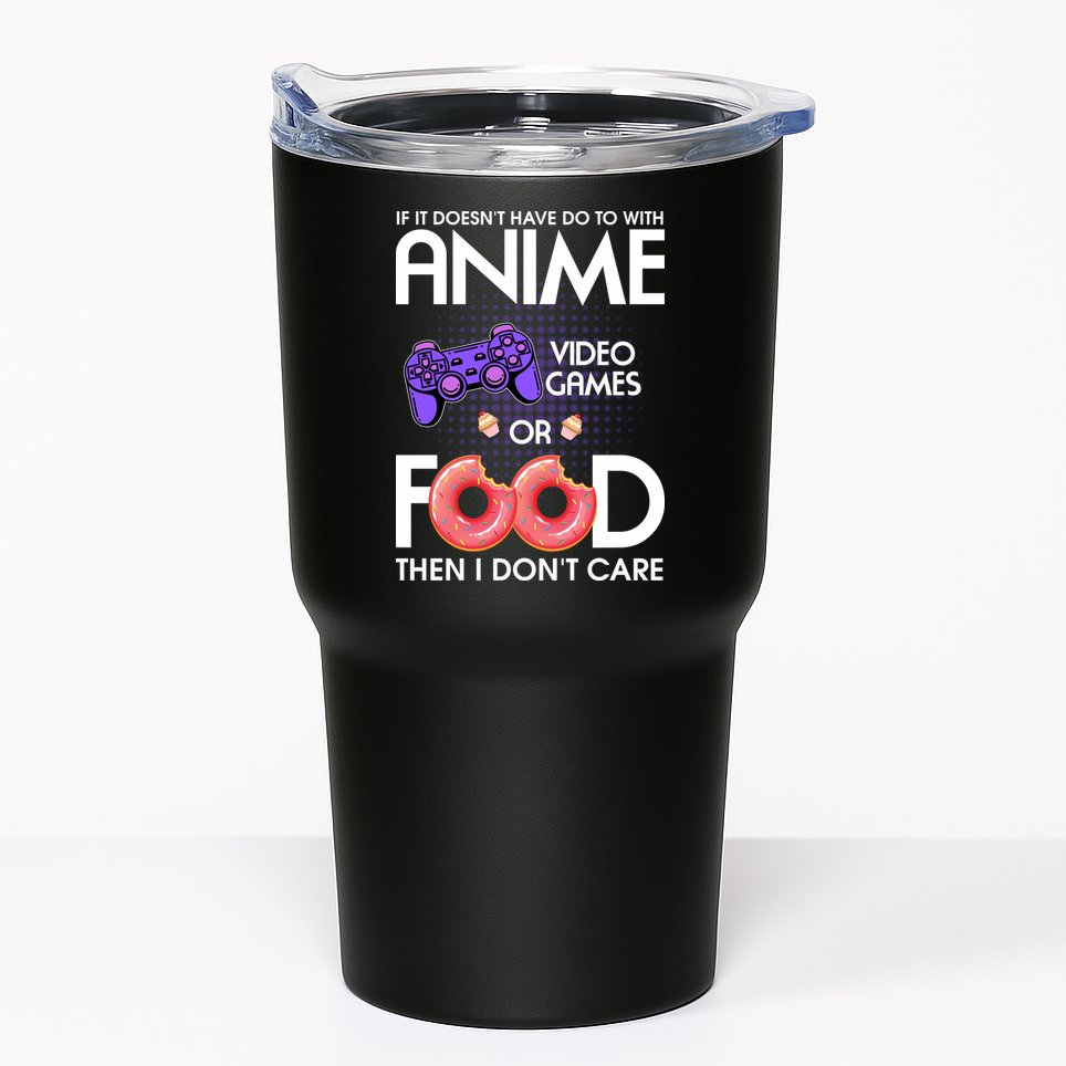 Anime Video Games And Food Lover Tumbler