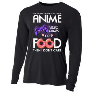 Anime Video Games And Food Lover Cooling Performance Long Sleeve Crew