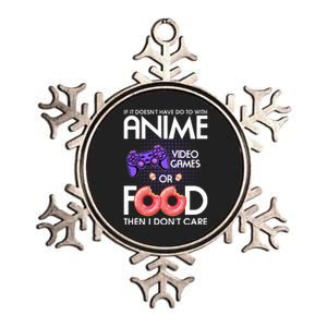 Anime Video Games And Food Lover Metallic Star Ornament