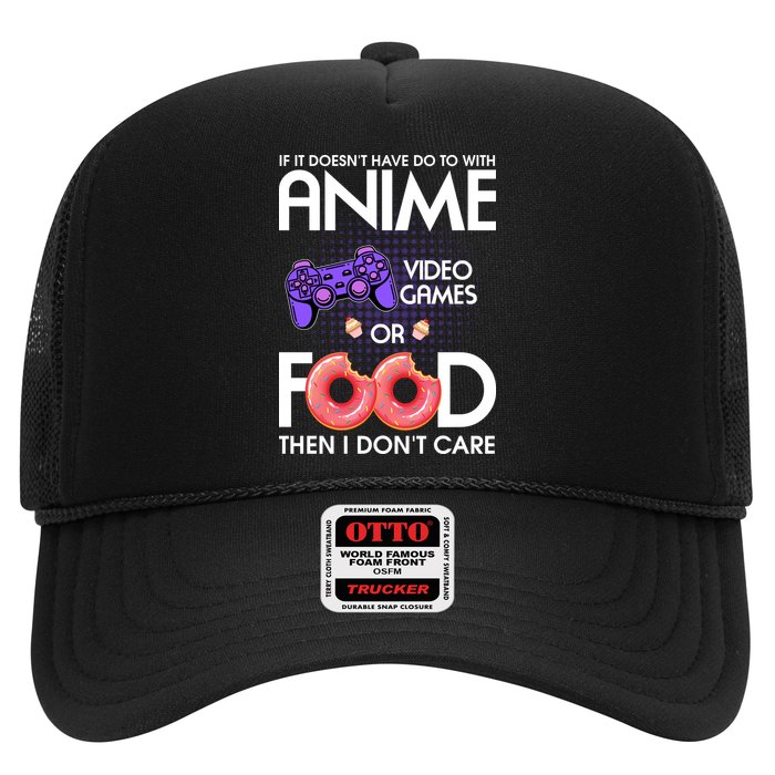 Anime Video Games And Food Lover Trucker Hat