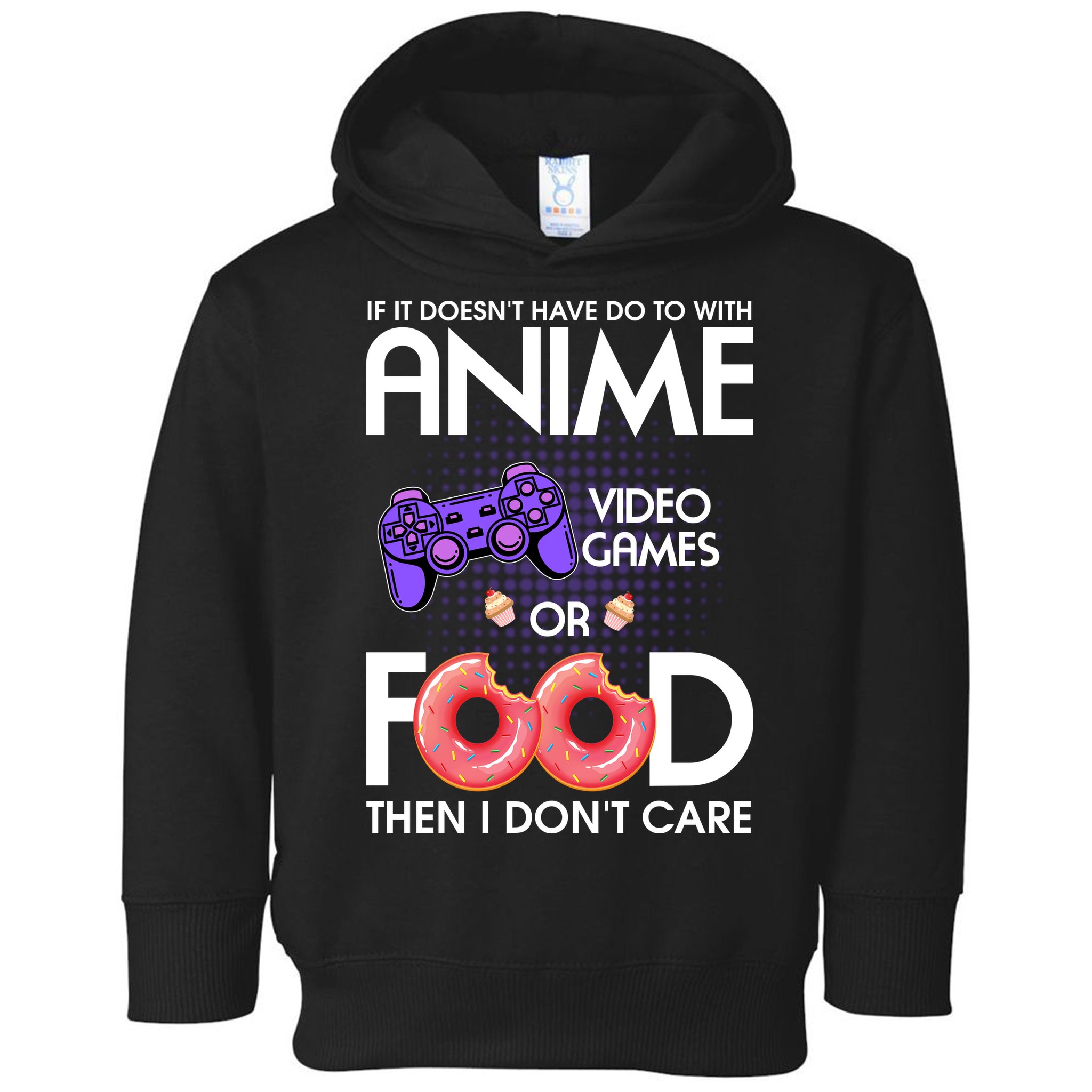 Anime Video Games And Food Lover Toddler Hoodie