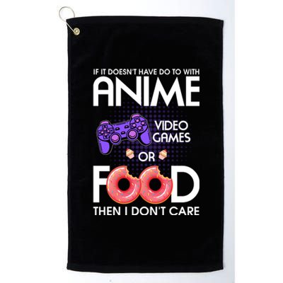 Anime Video Games And Food Lover Platinum Collection Golf Towel