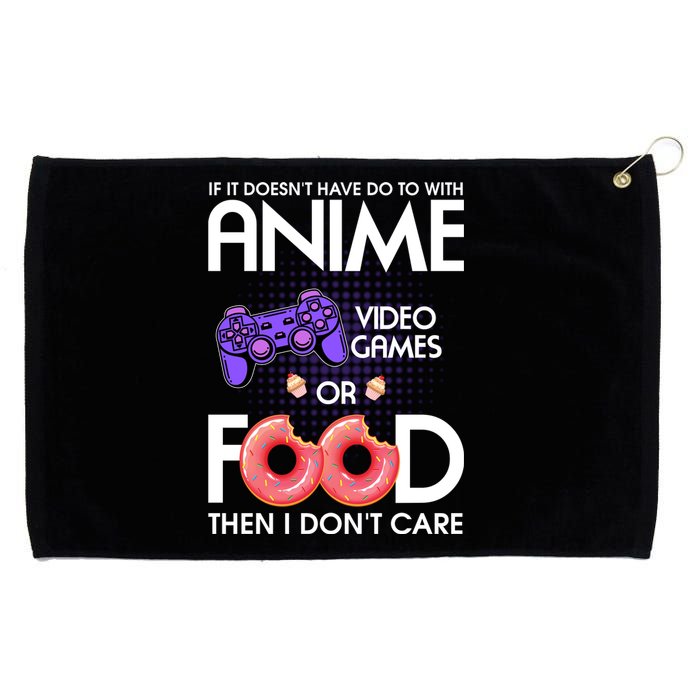 Anime Video Games And Food Lover Grommeted Golf Towel