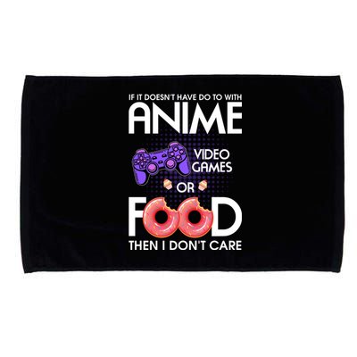 Anime Video Games And Food Lover Microfiber Hand Towel