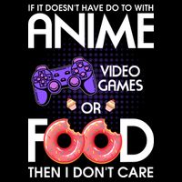 Anime Video Games And Food Lover Women's V-Neck T-Shirt